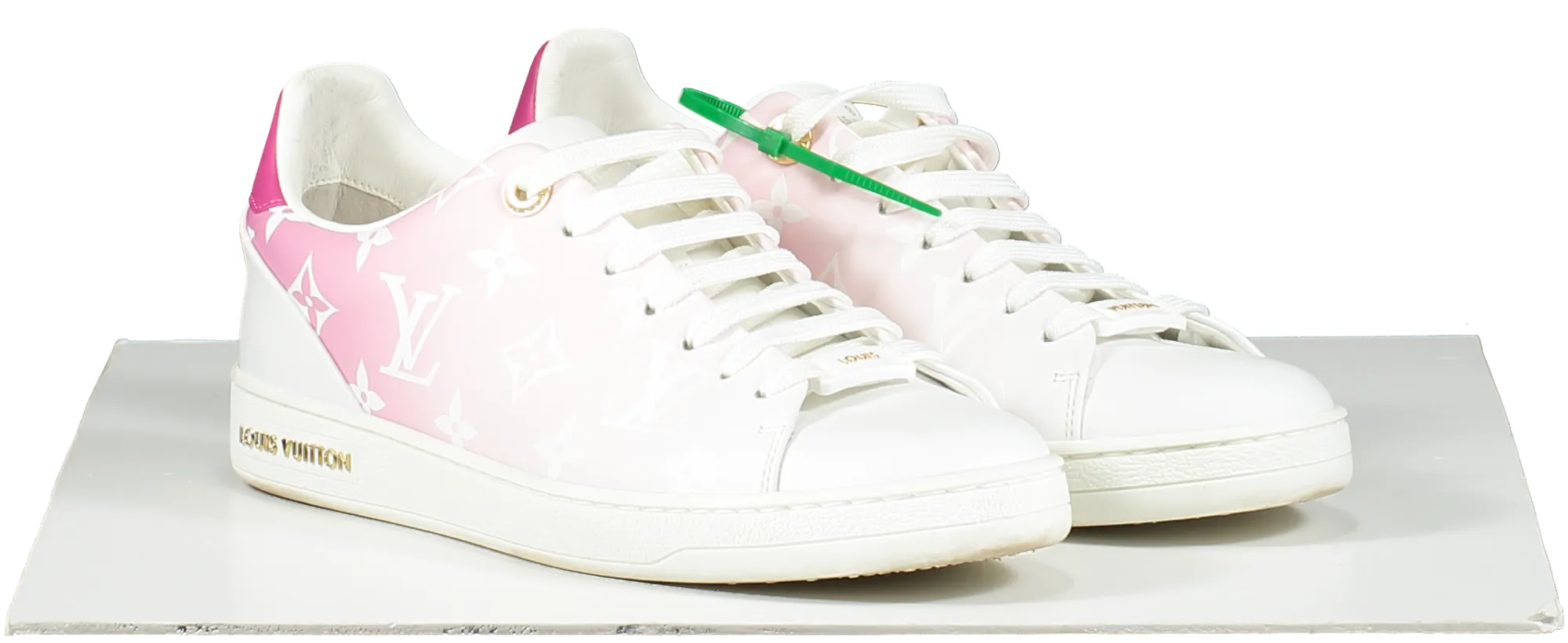 Louis Vuitton White Pink Ombre Front Row Sneakers / Trainers UK 3.5 EU 36.5 👠