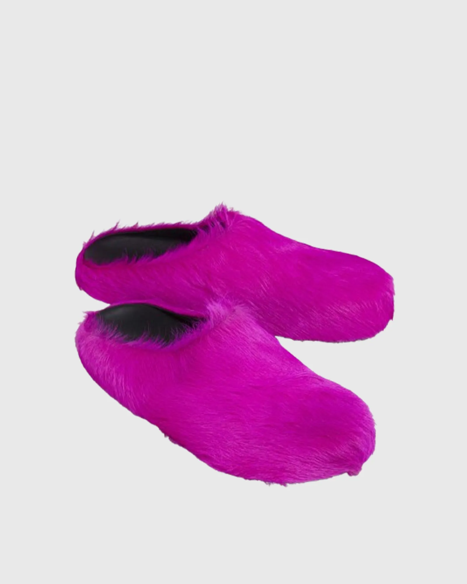 Malvina Feather Slippers In Hot Pink