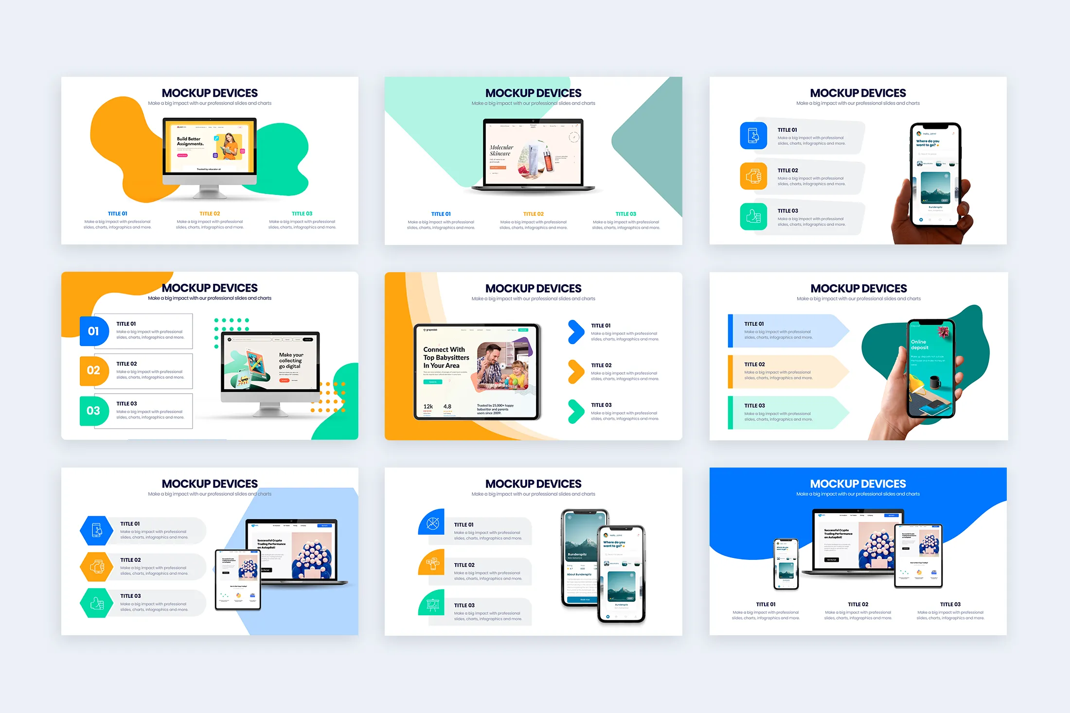 Mockup Devices Powerpoint Infographic Template