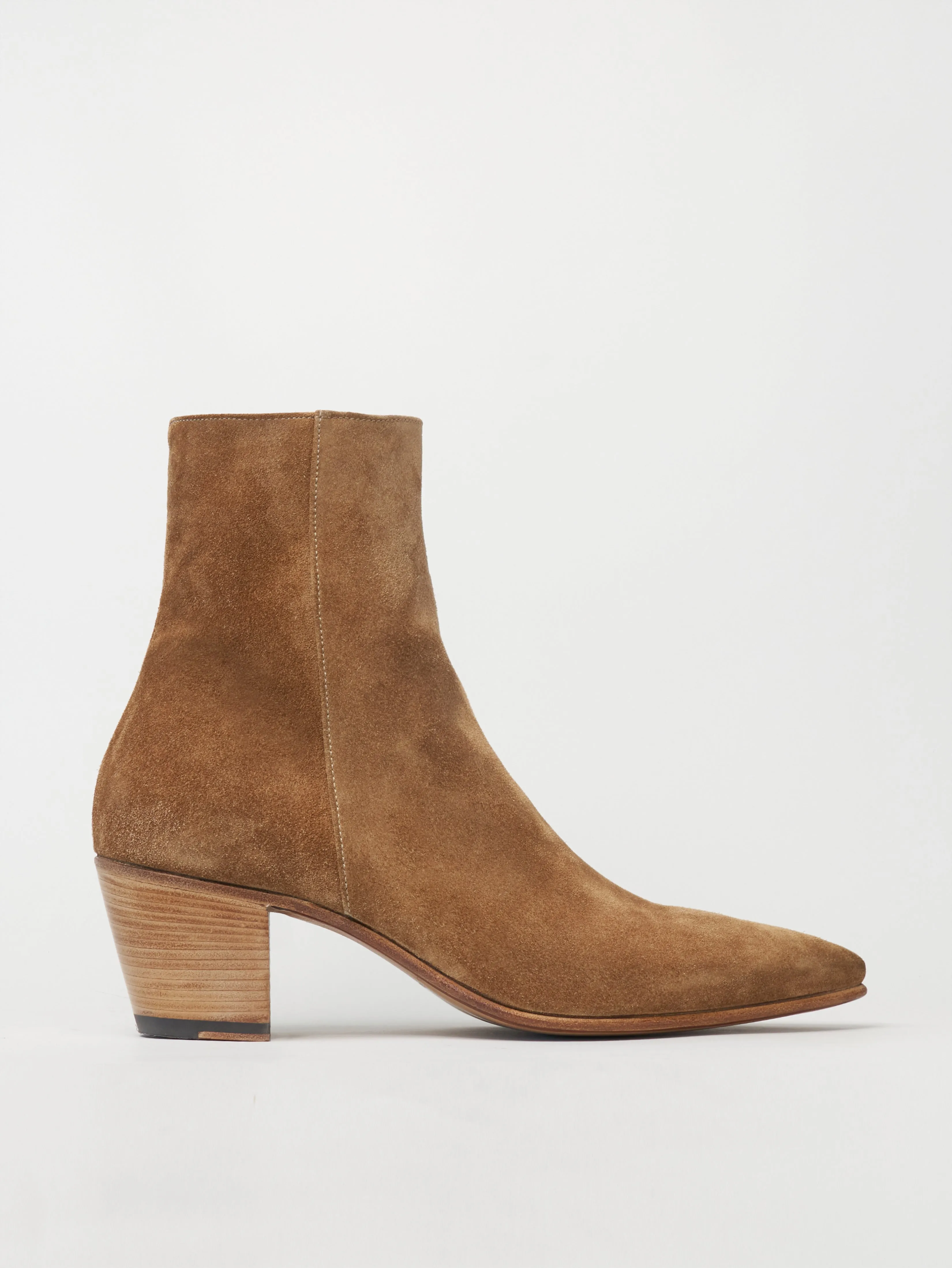 NICO 60MM ANKLE BOOT IN TOBACCO SUEDE