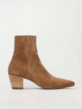 NICO 60MM ANKLE BOOT IN TOBACCO SUEDE