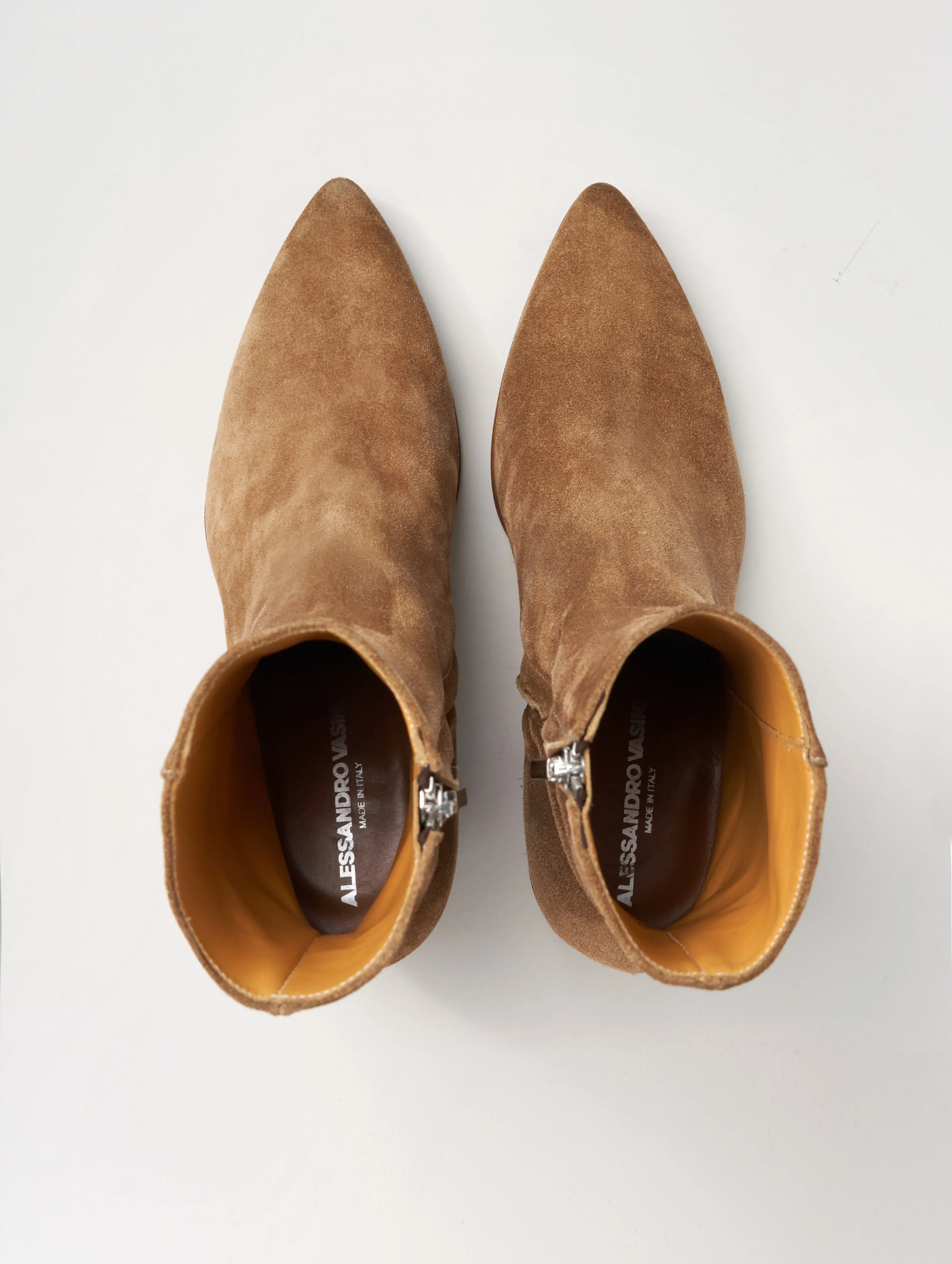 NICO 60MM ANKLE BOOT IN TOBACCO SUEDE