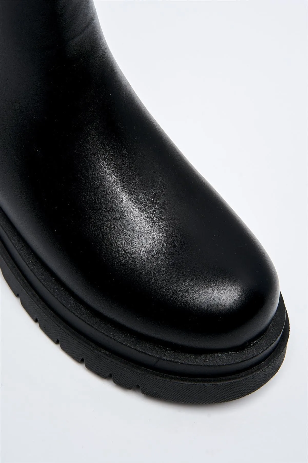 Nicola Stretch Panel Ankle Boot in Black