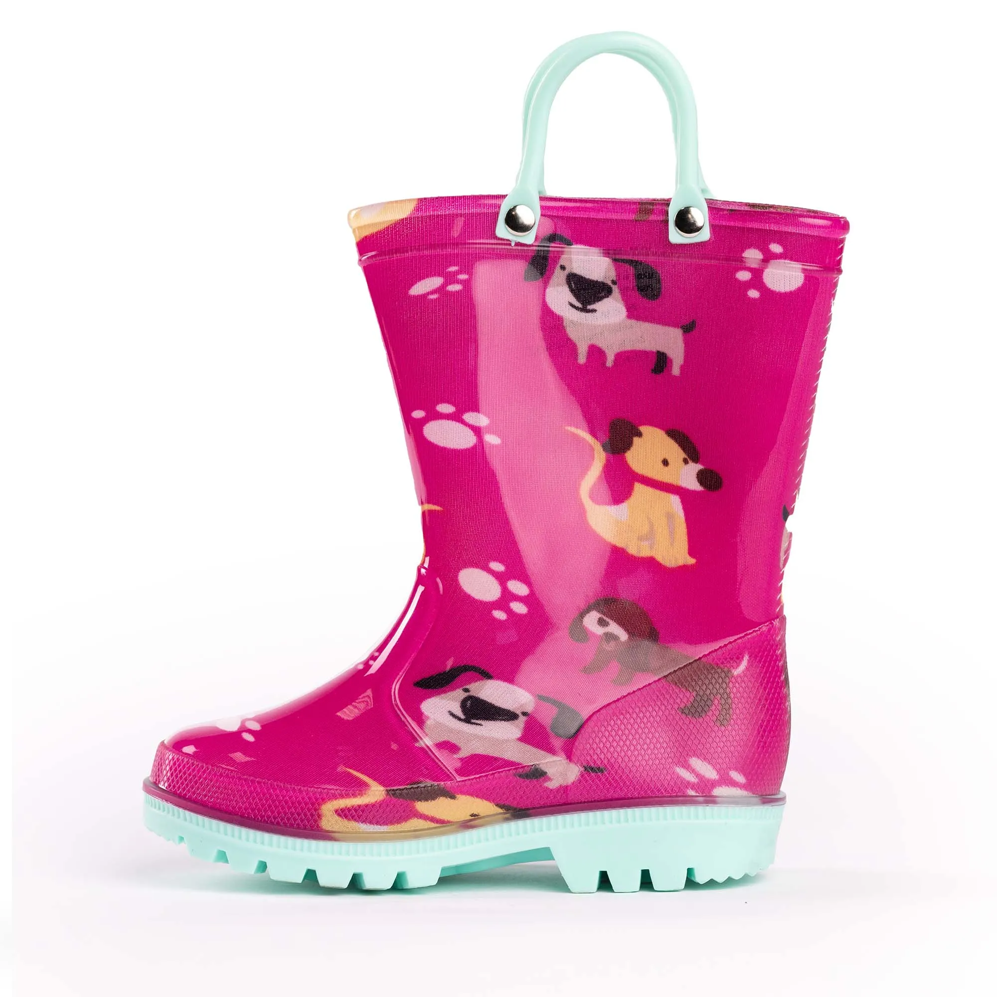 Norty Girls 11-3 Dogs PVC Rain Boot 20156