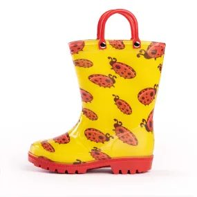 Norty Girls 11-3 Ladybug PVC Rain Boot 20151