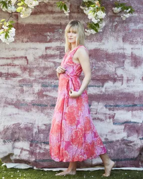 OS Sunshine wrap dress in ibiza coral