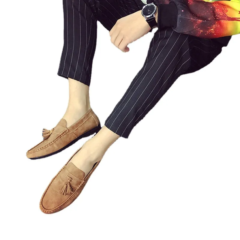 Peas shoes men's autumn new men's casual peas shoes matte retro trend a pedal shoes driving men's shoes