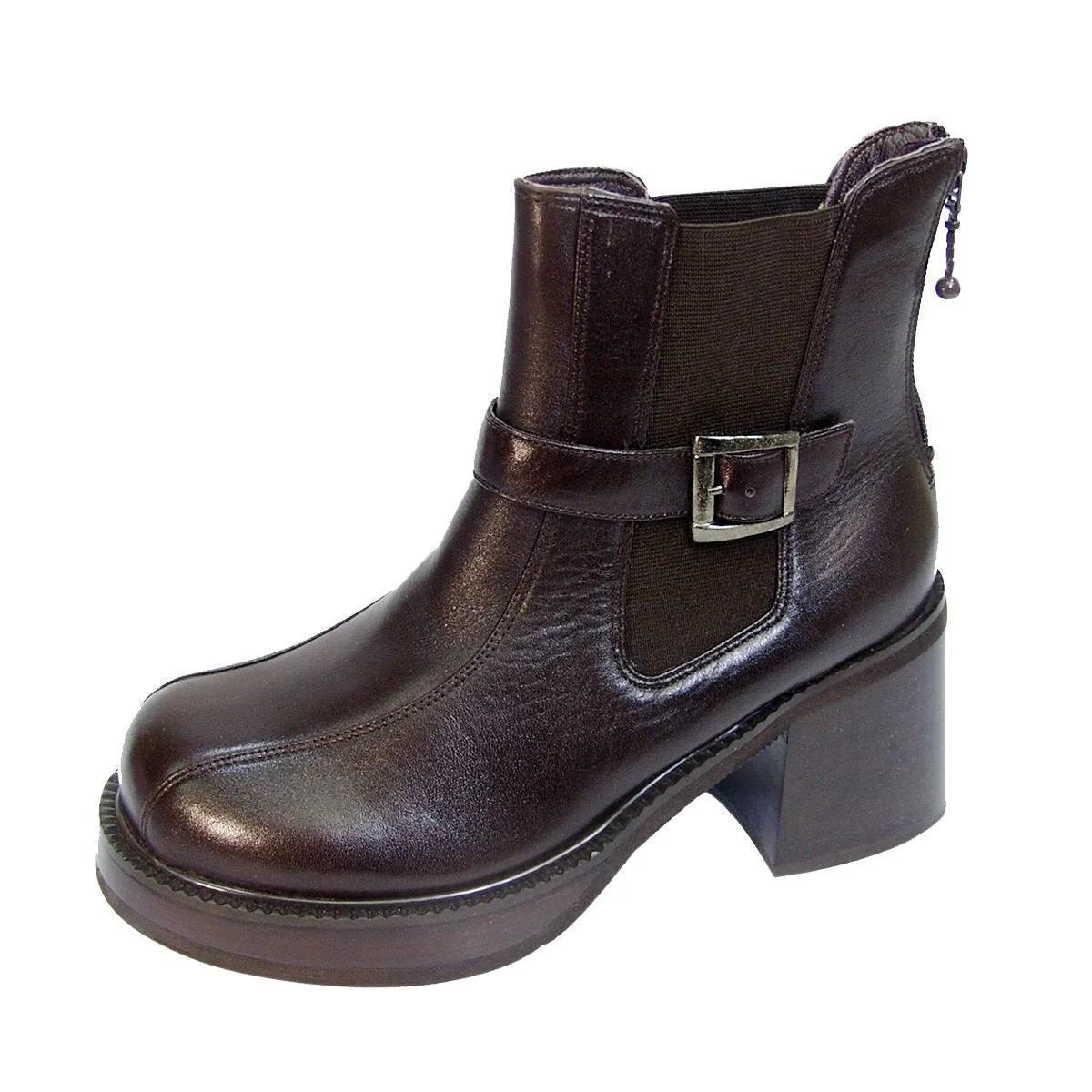 PEERAGE Ricky Men's Medium Width Leather Boots