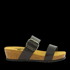 Plakton 823004 Black Two Strap Sandals