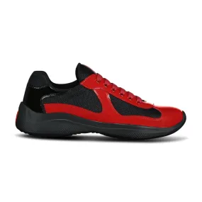Prada Americas Cup Sneakers Red & Black