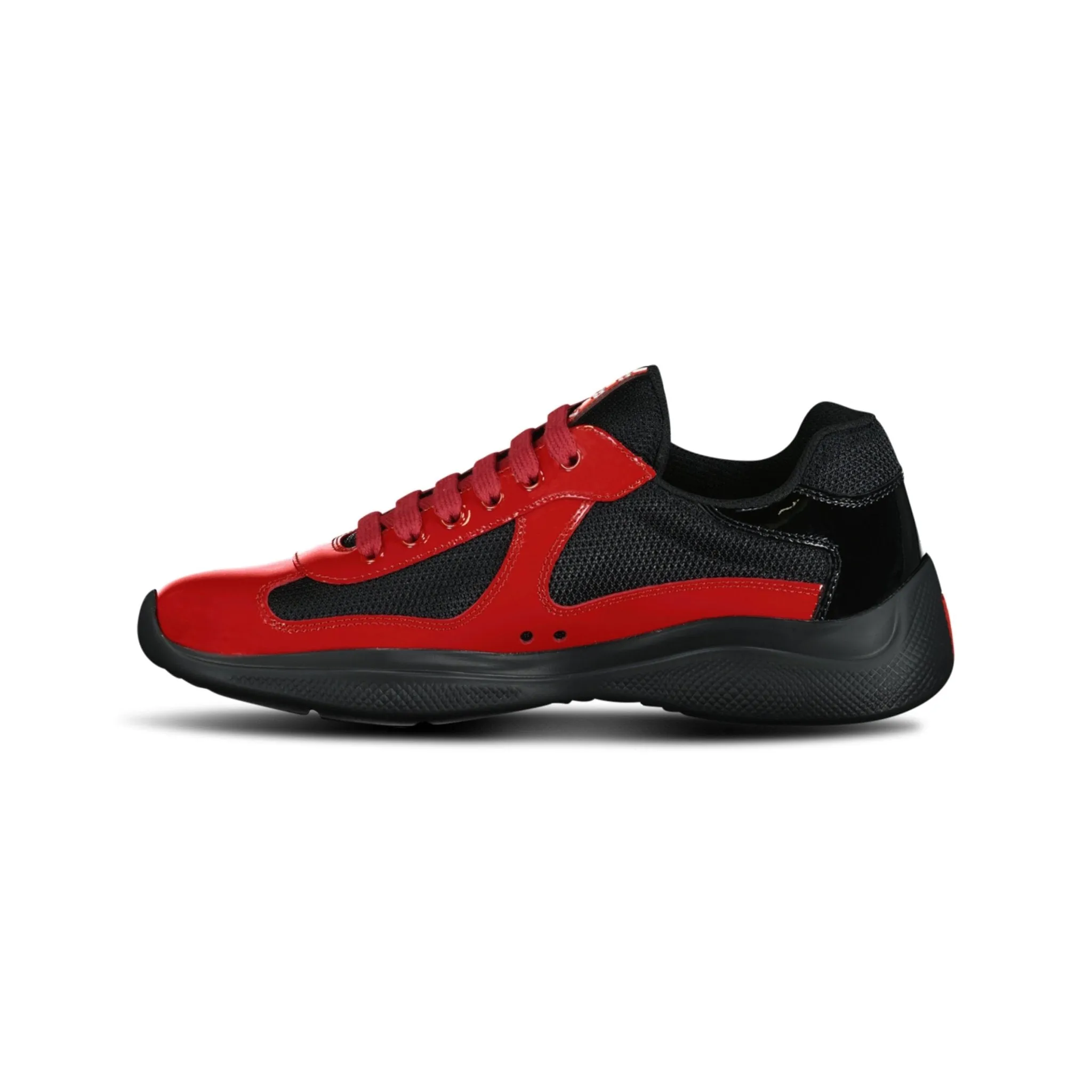 Prada Americas Cup Sneakers Red & Black