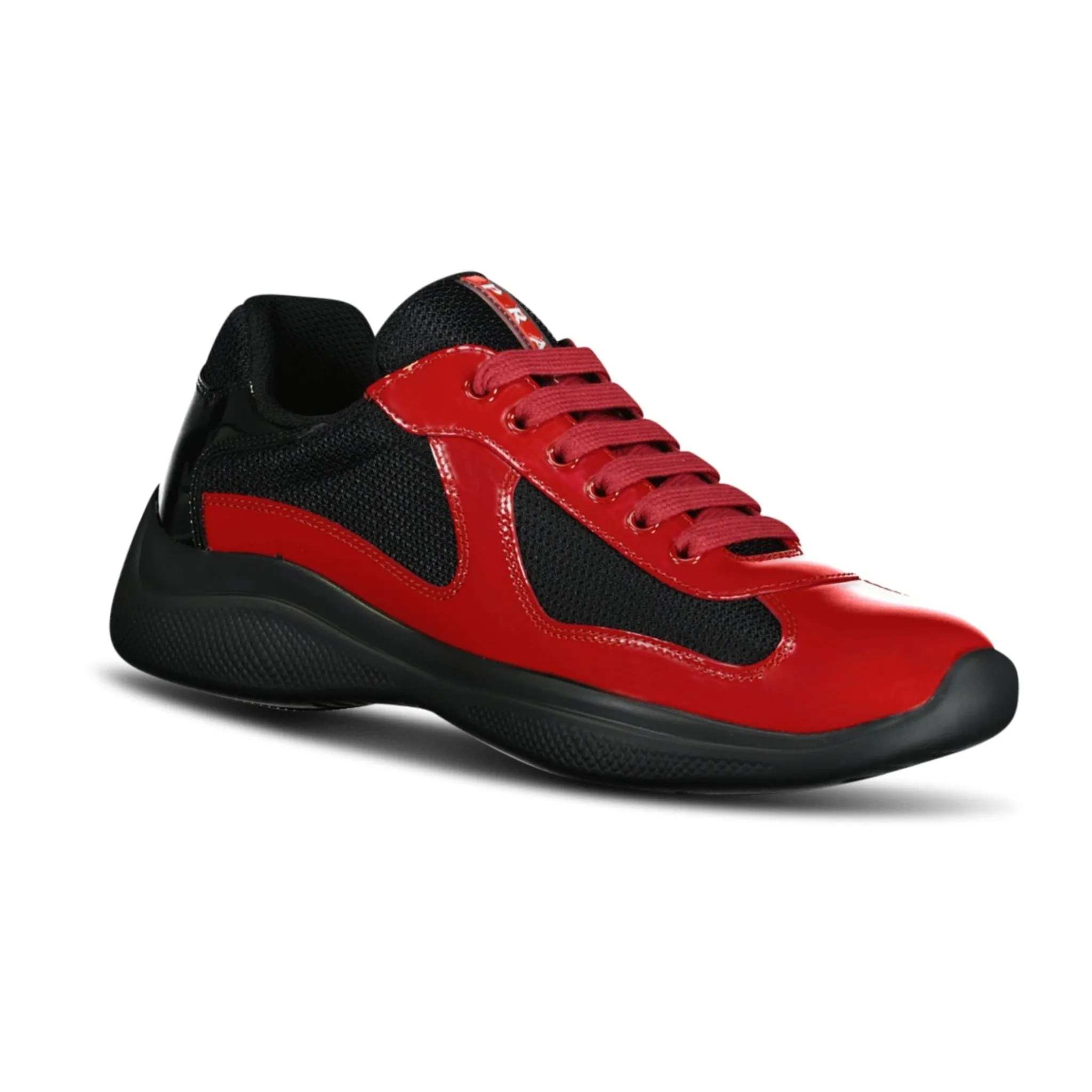 Prada Americas Cup Sneakers Red & Black