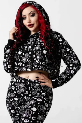 Purr Off Cropped Hoodie [B]