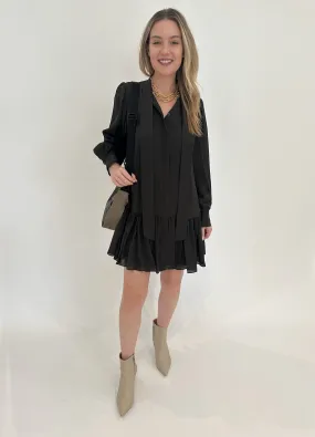Quince Long Sleeve Mini Dress - Moss