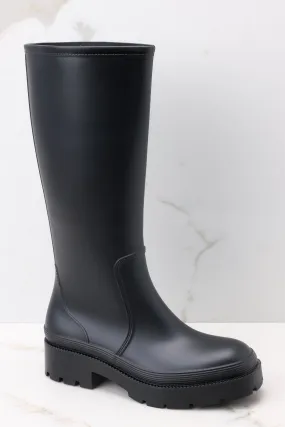 Rainy Day Black Boots