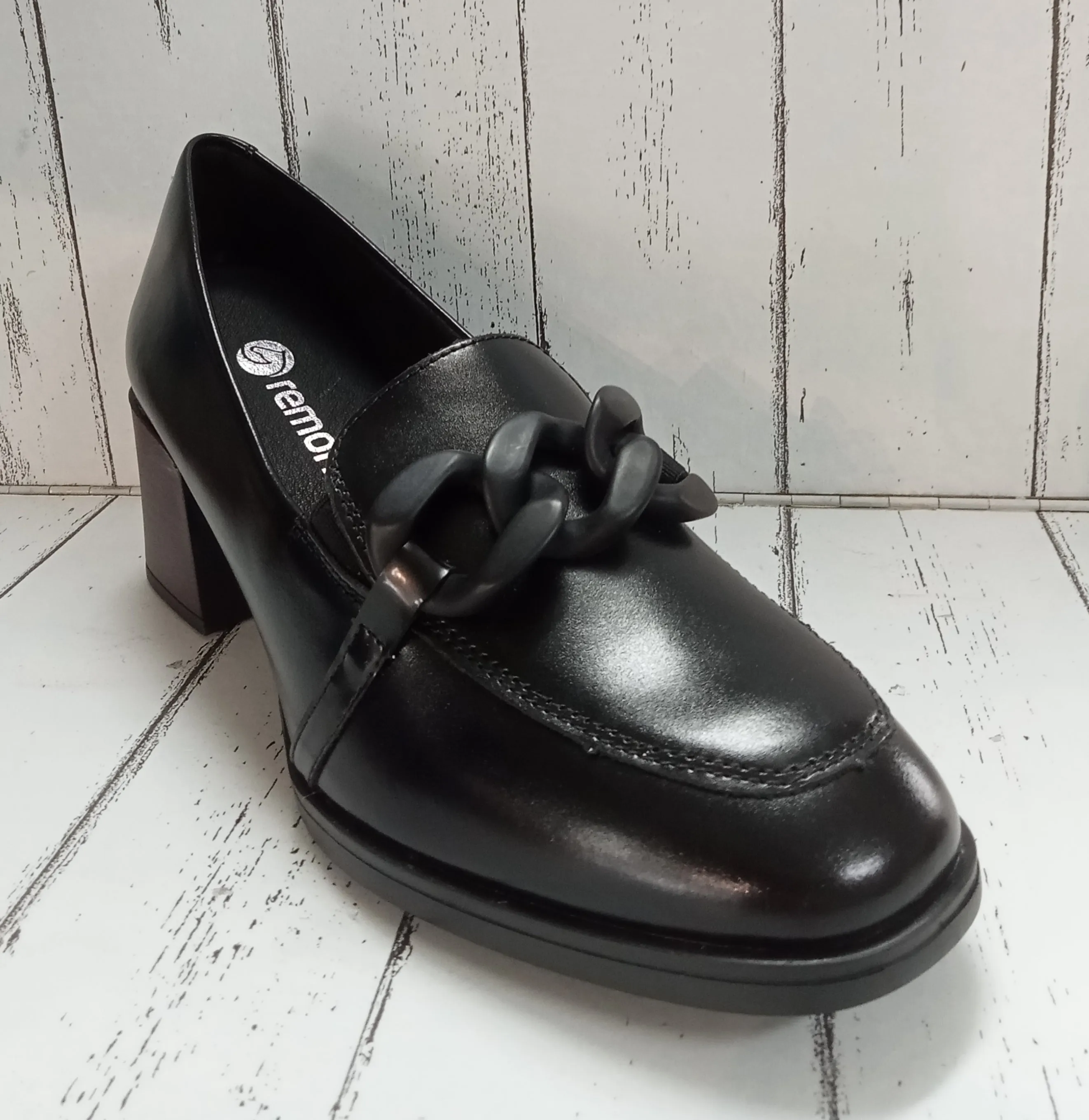 REMONTE - D0V00-01 - Leather - LOAFER SHOE - Black