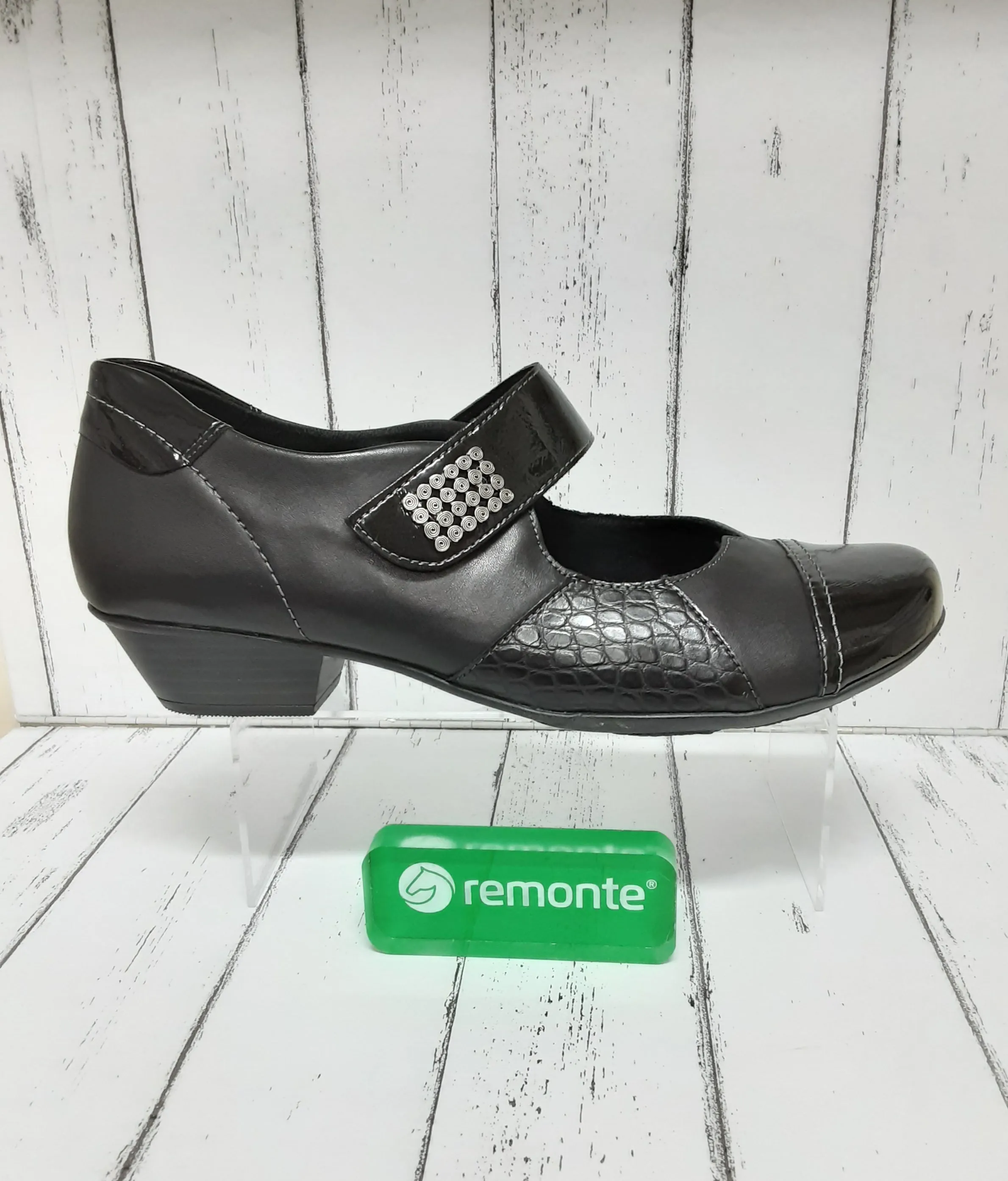 REMONTE - D7346-02 - STRAP SHOE - Black