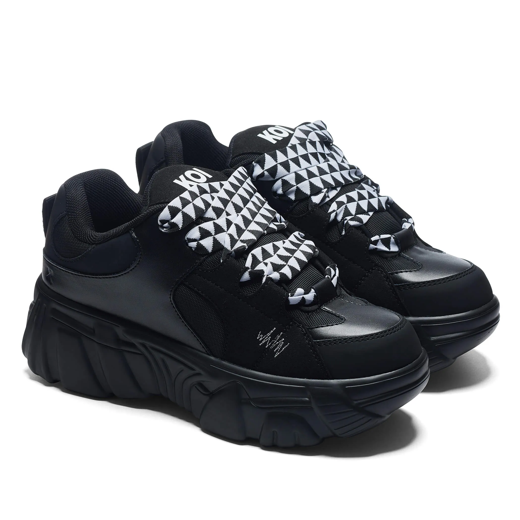 Ricta Flip Chunky Trainers - White Lace