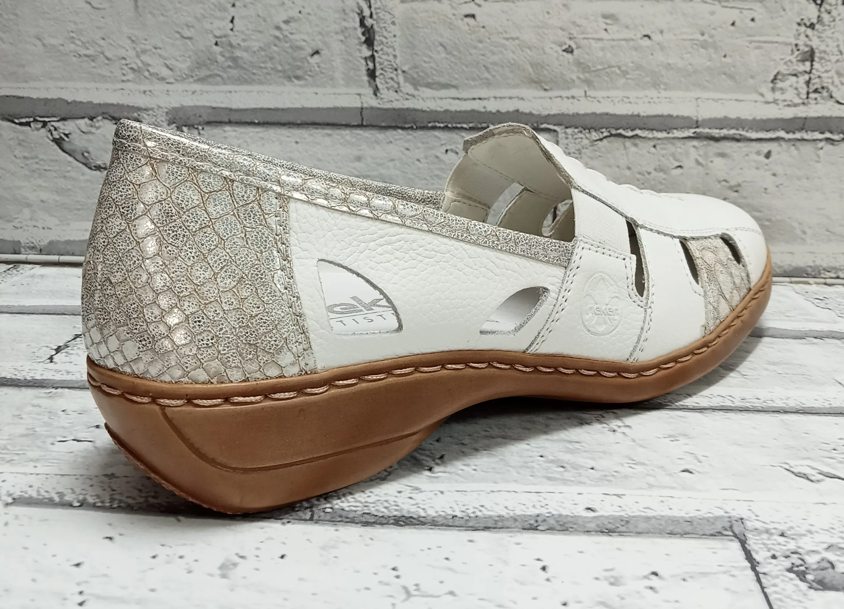 RIEKER - 41385-80 - SLIP ON SHOE - White Combi