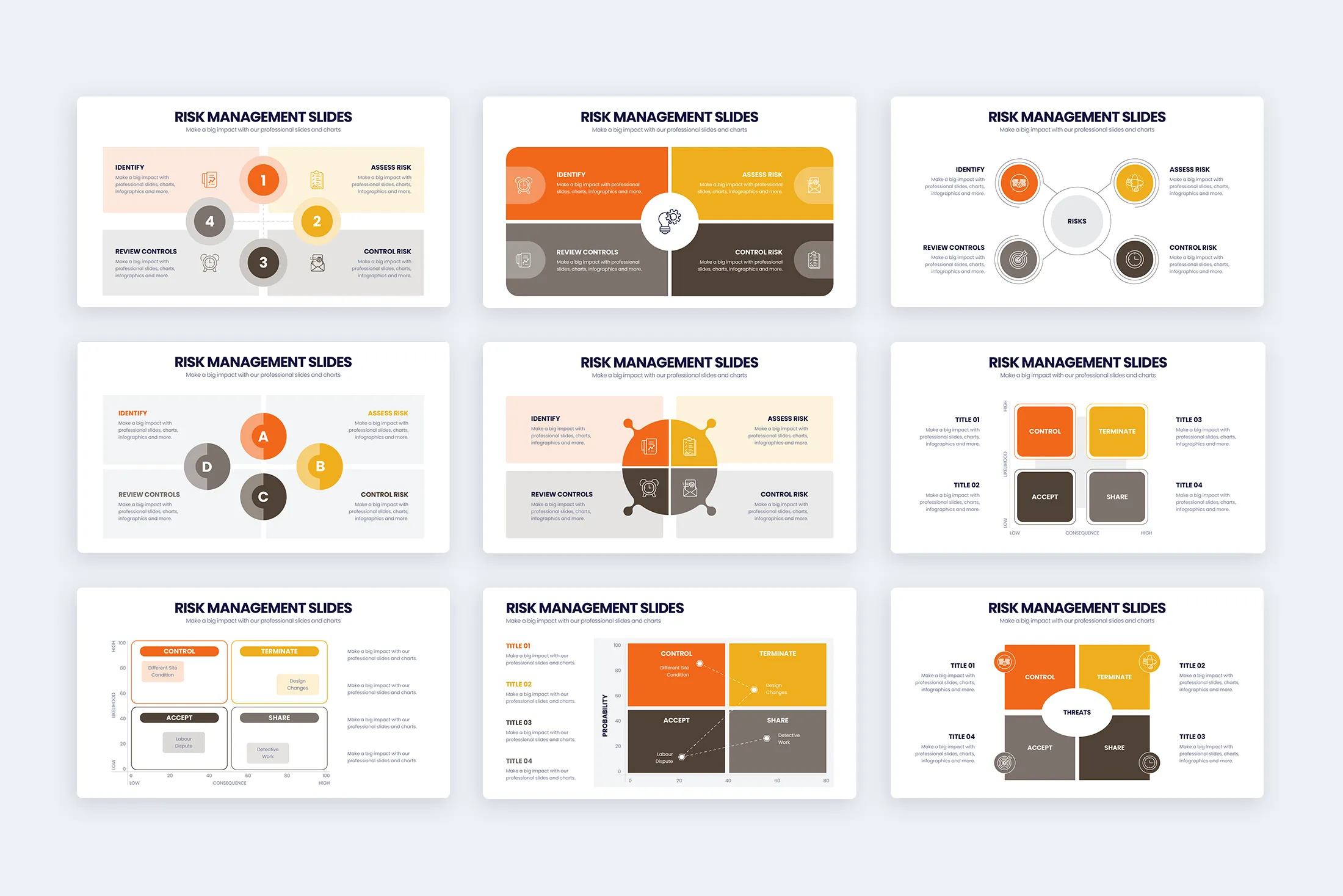 Risk Management Google Slides Infographic Template