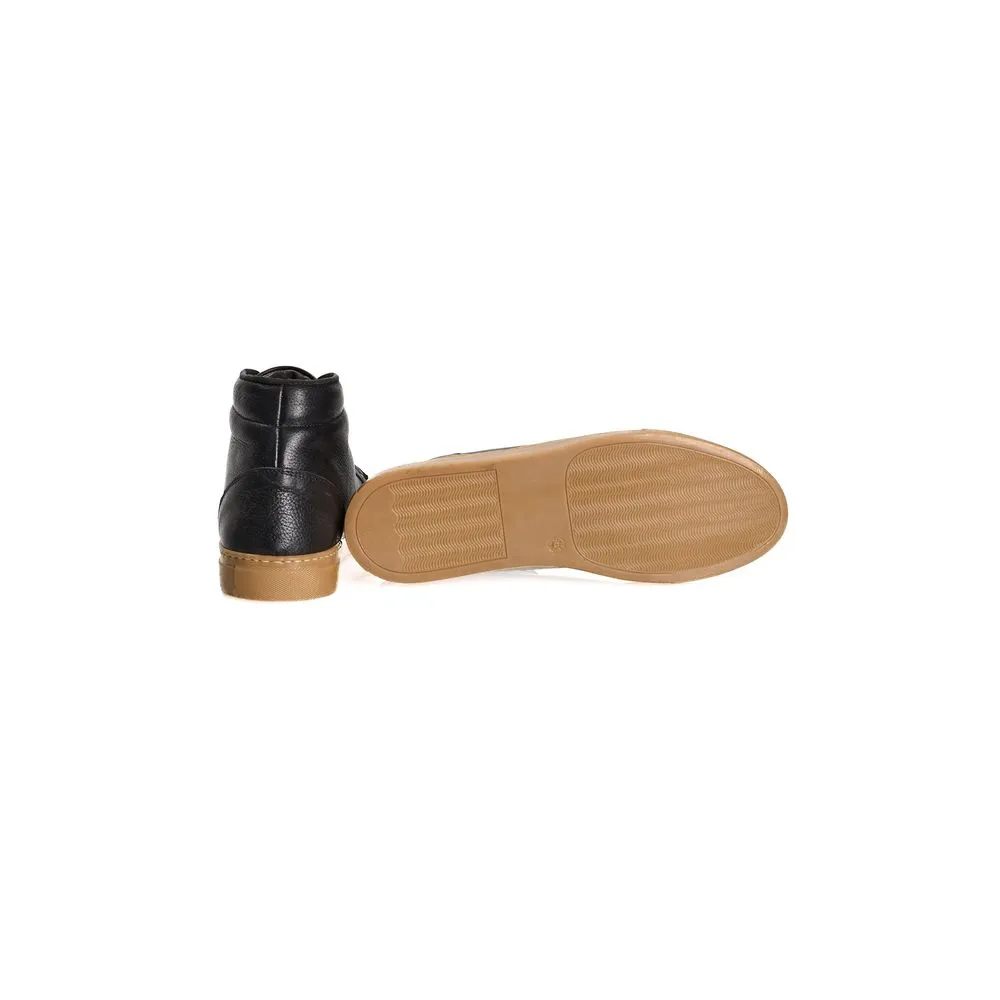 Roberto Pepe Luxury Black Calfskin Sneakers