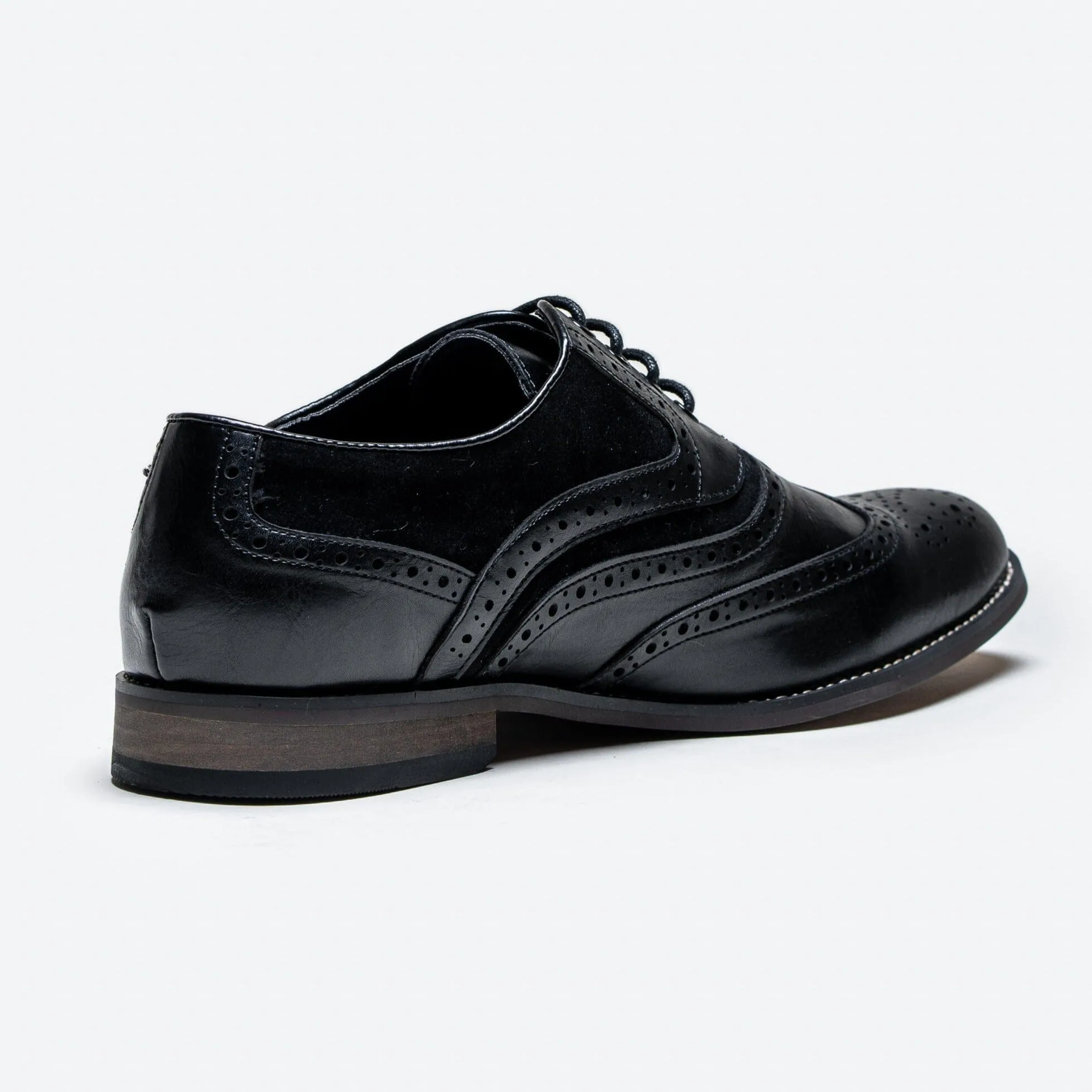 Russel Black Brogue Shoes