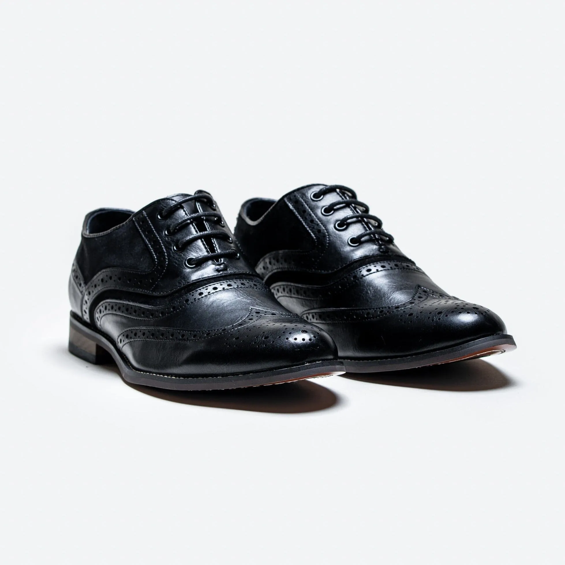 Russel Black Brogue Shoes