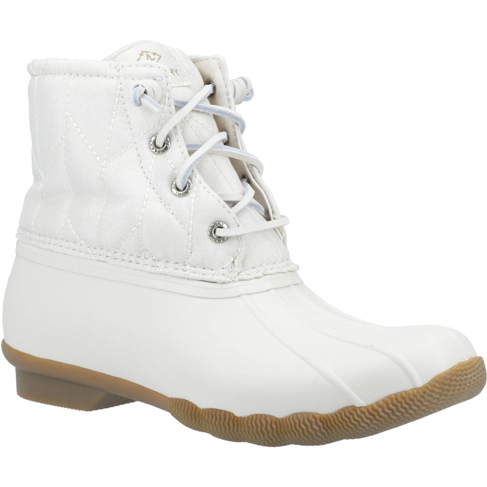 Sperry Womens Saltwater SeaCycled Nylon Boots - Ivory