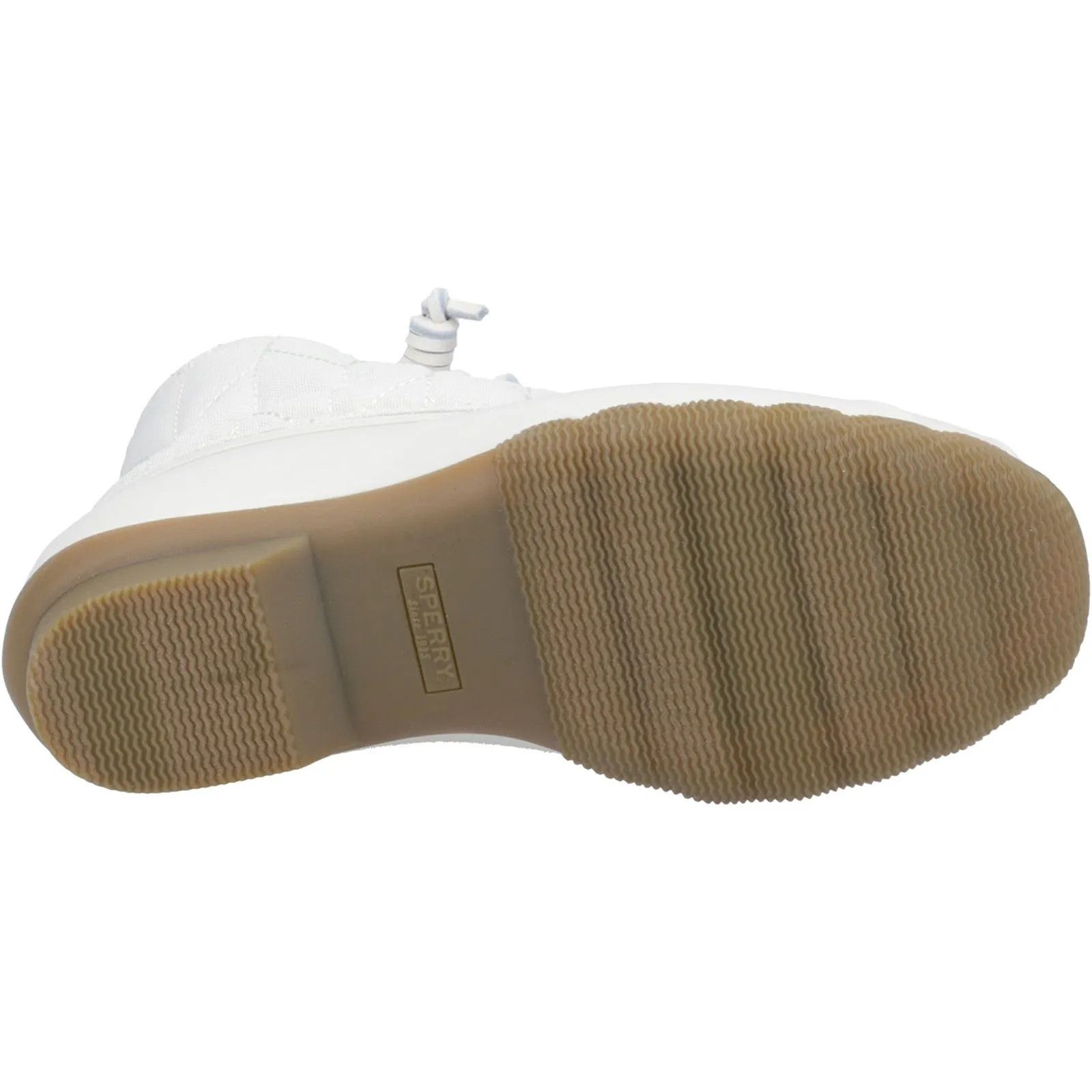 Sperry Womens Saltwater SeaCycled Nylon Boots - Ivory