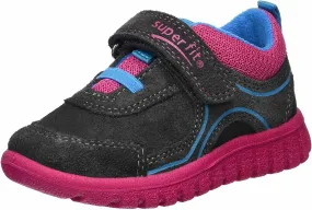 Superfit Childrens Kids 1-00191-48 Sport 7 Mini Strap Shoes Charcoal Multi