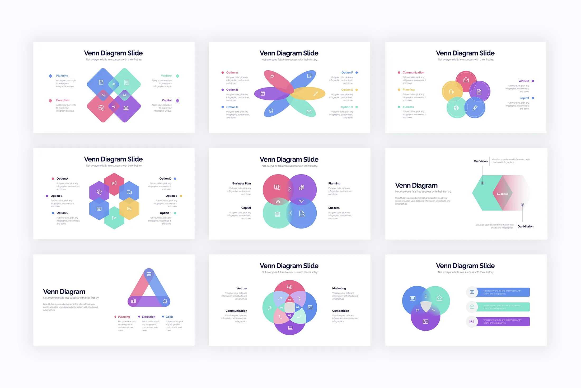 Venn Diagram Illustrator Infographics