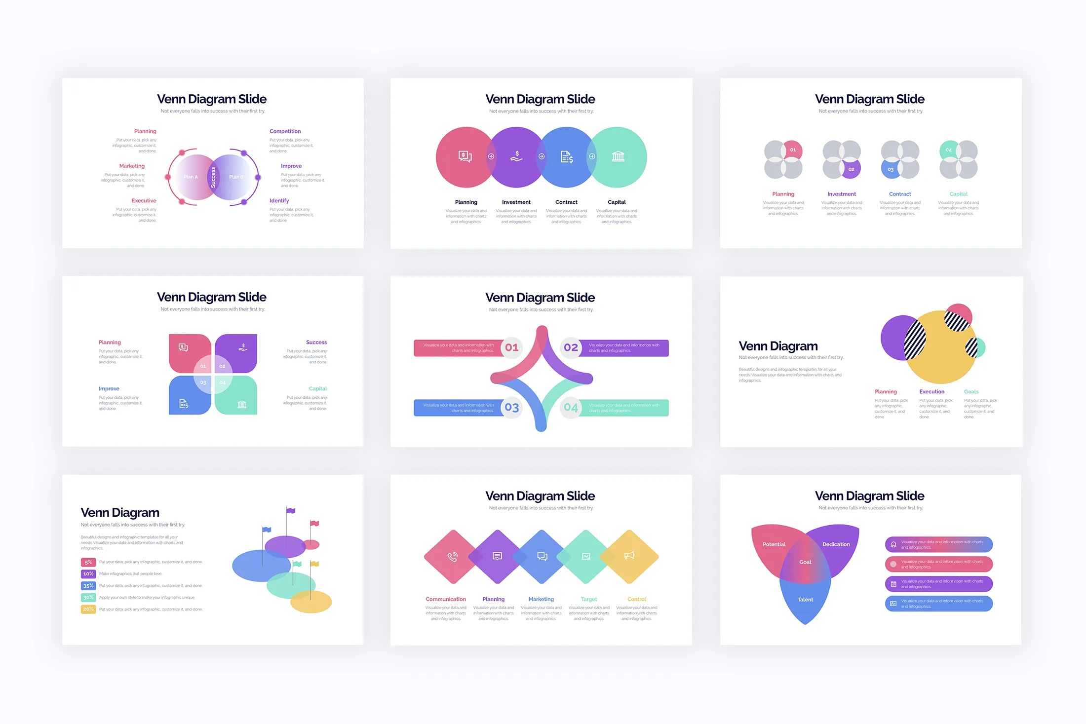 Venn Diagram Illustrator Infographics
