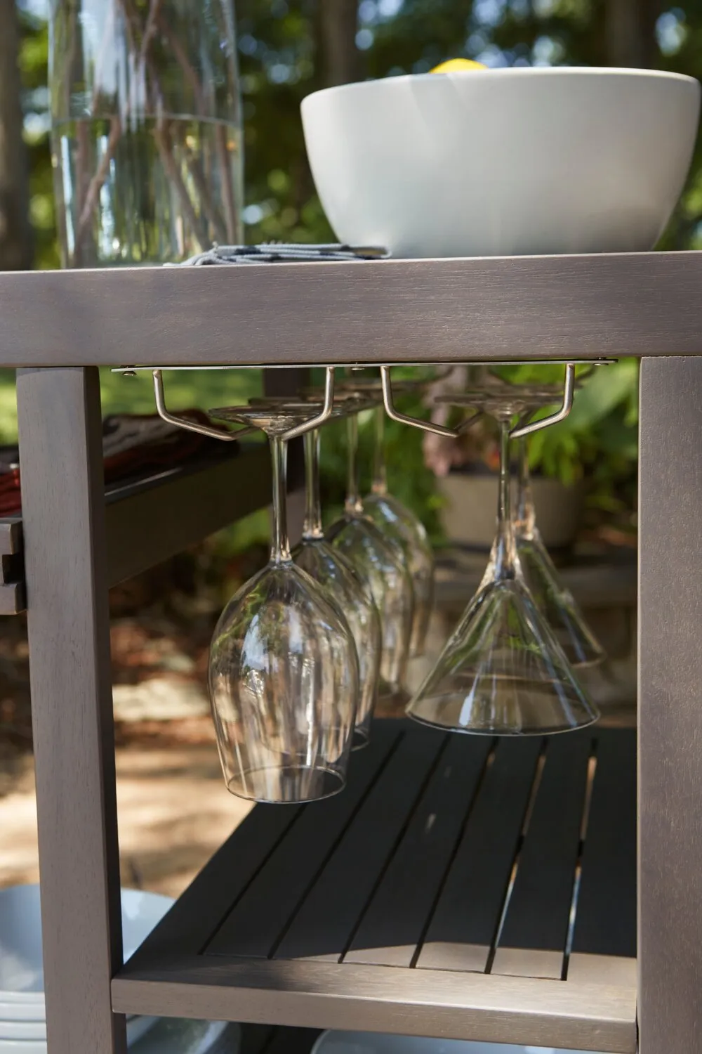 Victoria Patio Bar Cart - Grey