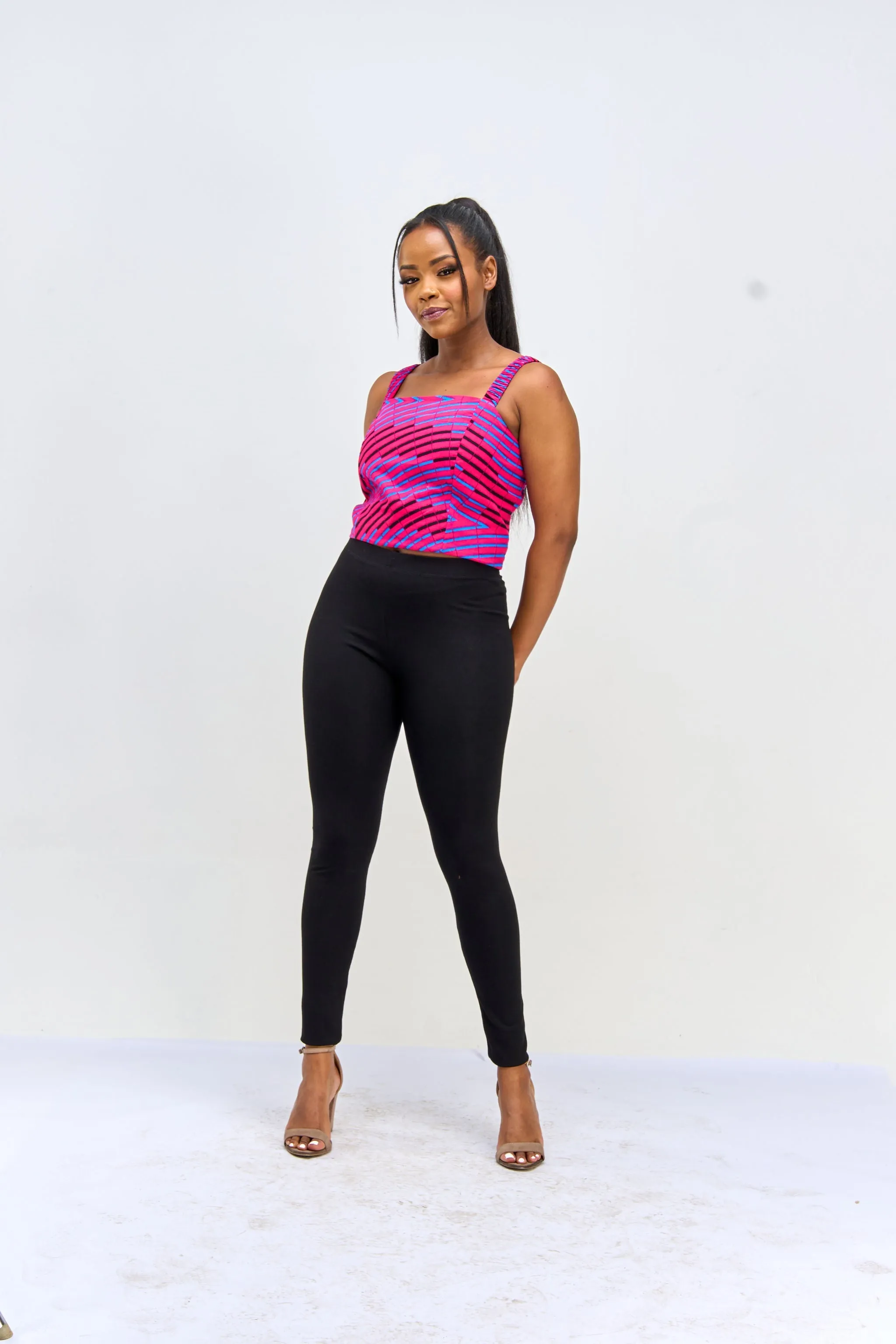 Vivo Strappy Ruched Back Top - Aba