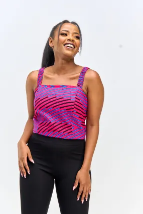 Vivo Strappy Ruched Back Top - Aba