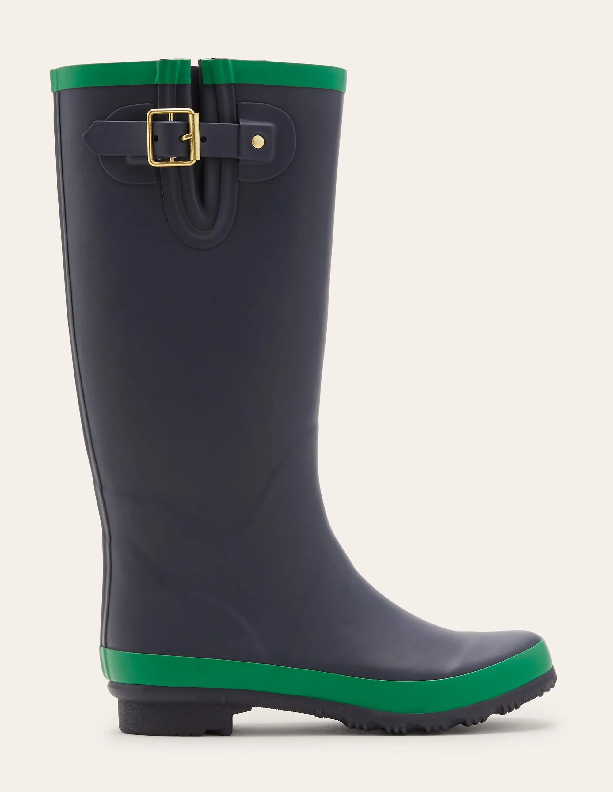 Wellington Boots-Navy/Highland Green