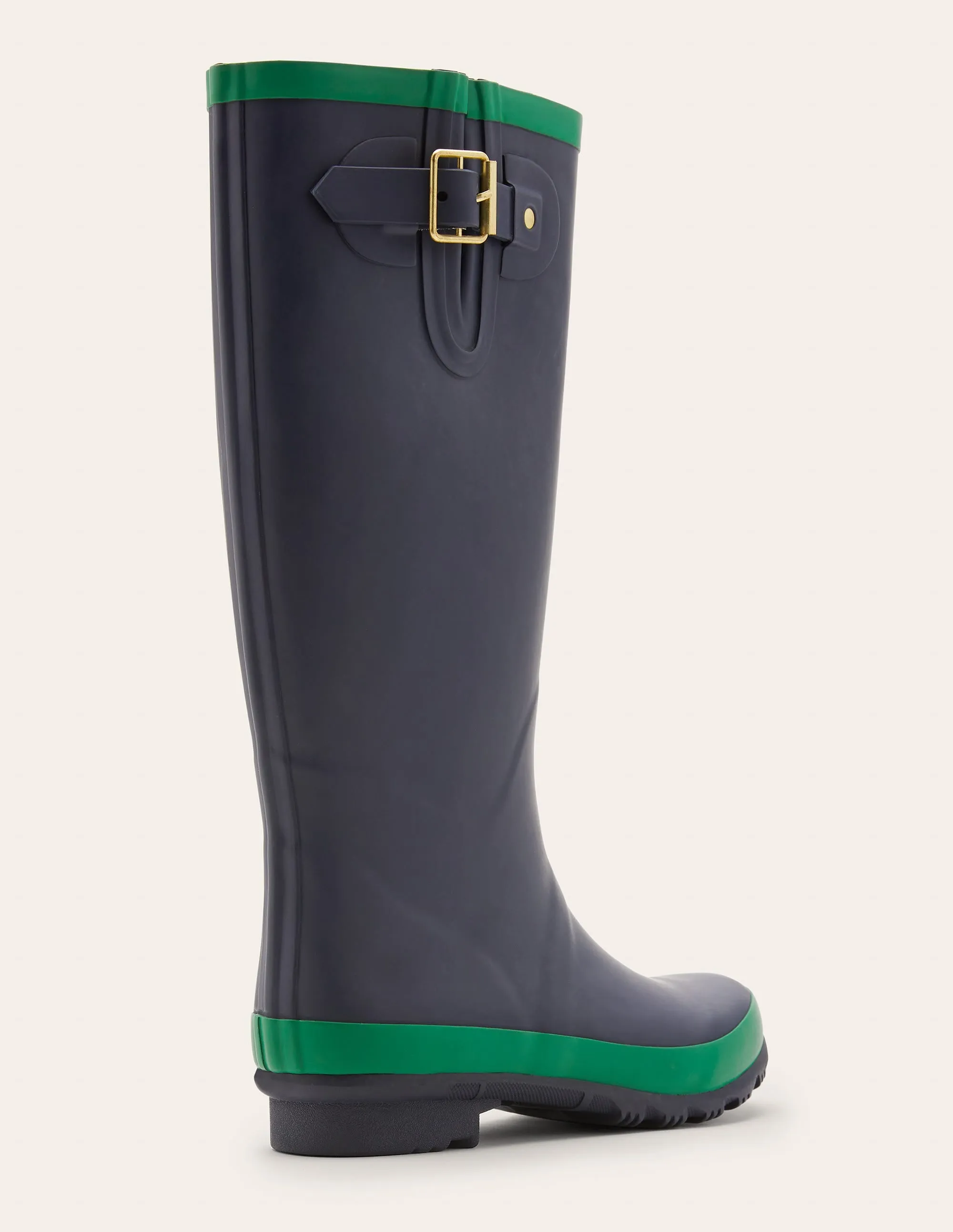 Wellington Boots-Navy/Highland Green