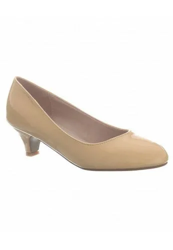 Women Round Toe Kitten Heel Shoes