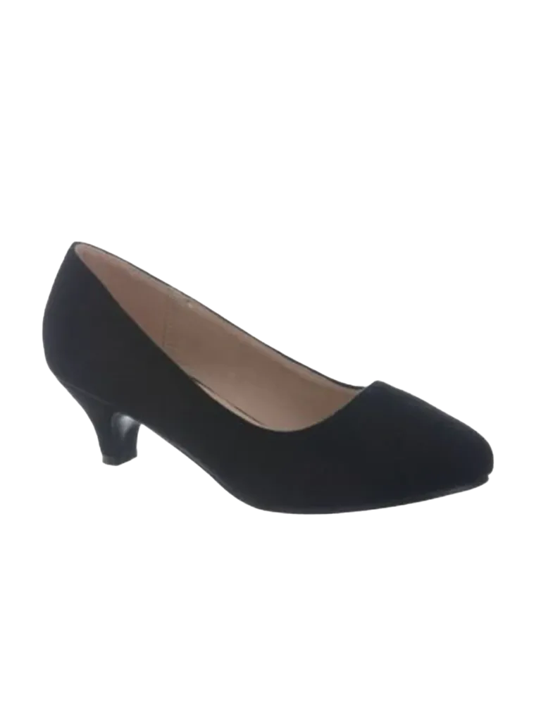 Women Round Toe Kitten Heel Shoes