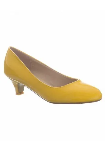 Women Round Toe Kitten Heel Shoes