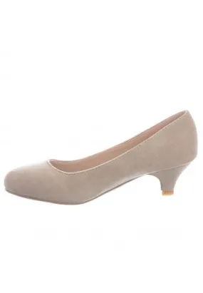Women Round Toe Kitten Heel Shoes