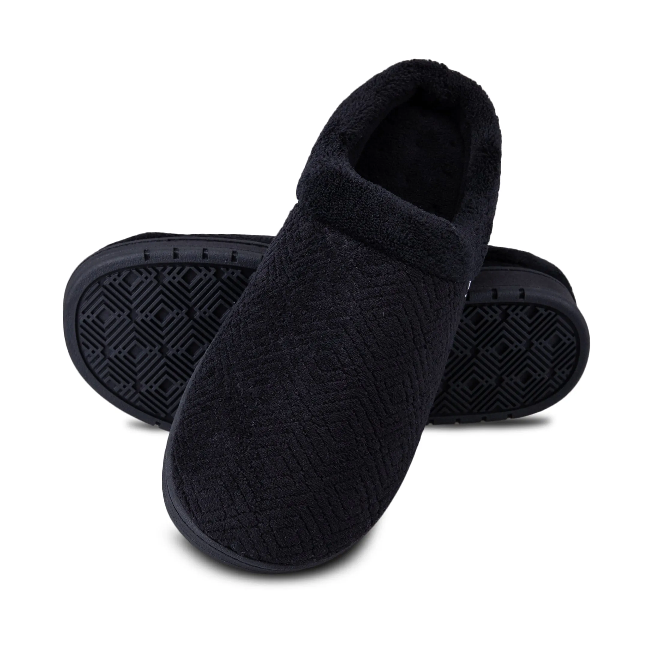 Women's Diamond Microterry Gemma Clog Slipper with Memory Foam
