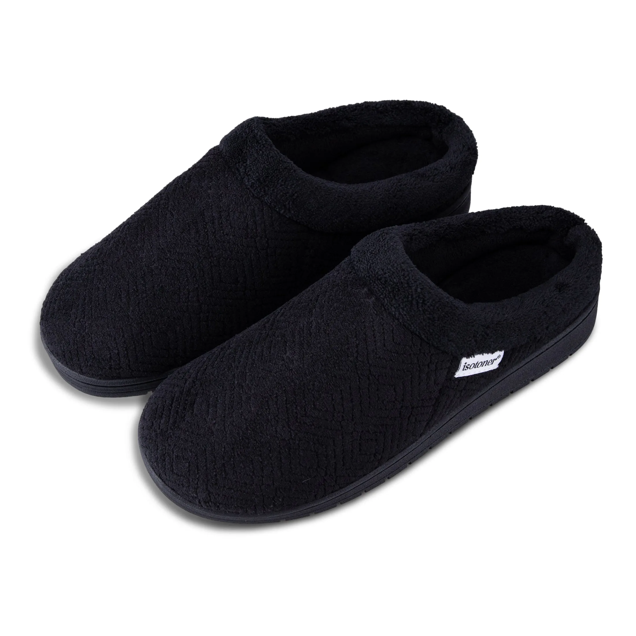 Women's Diamond Microterry Gemma Clog Slipper with Memory Foam