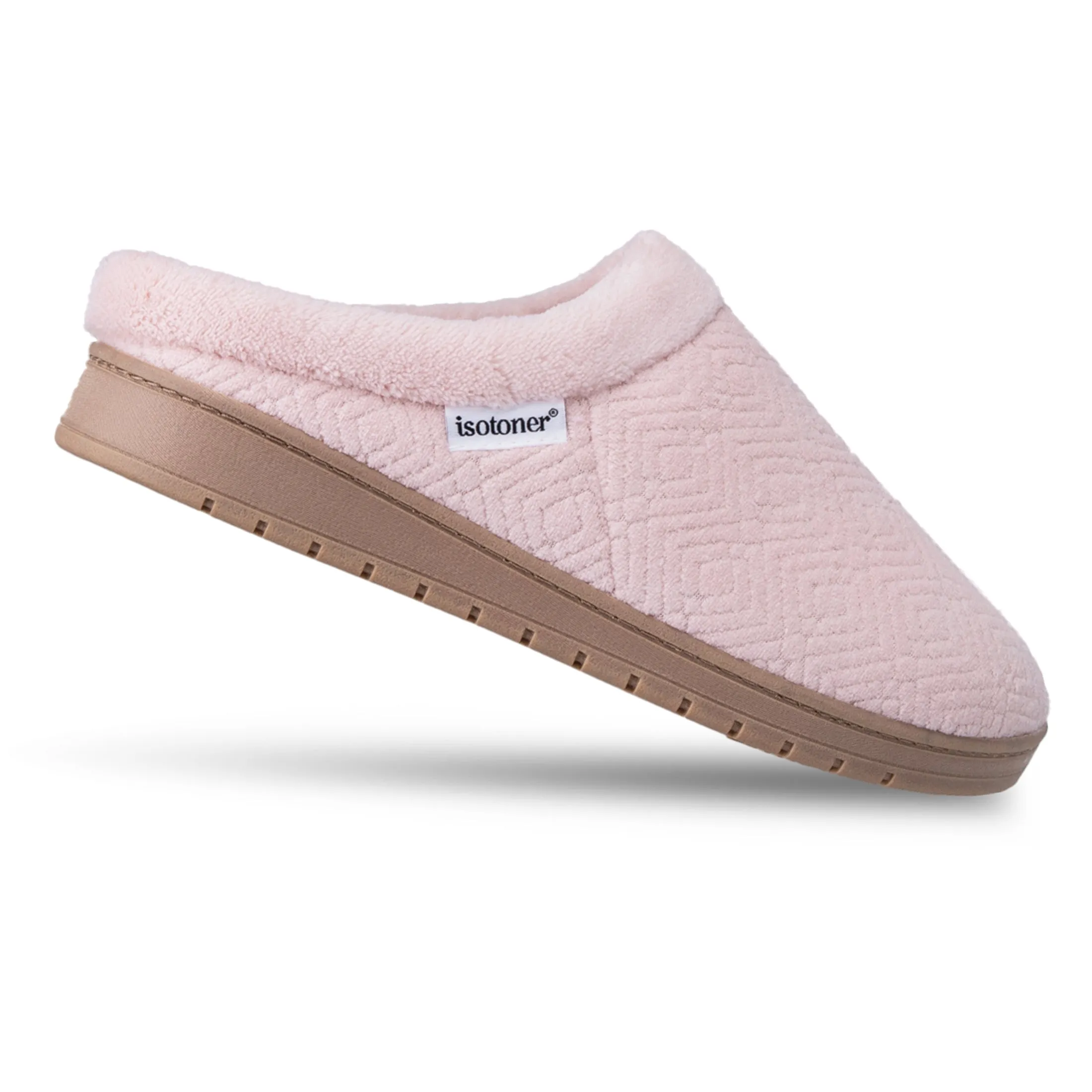 Women's Diamond Microterry Gemma Clog Slipper with Memory Foam