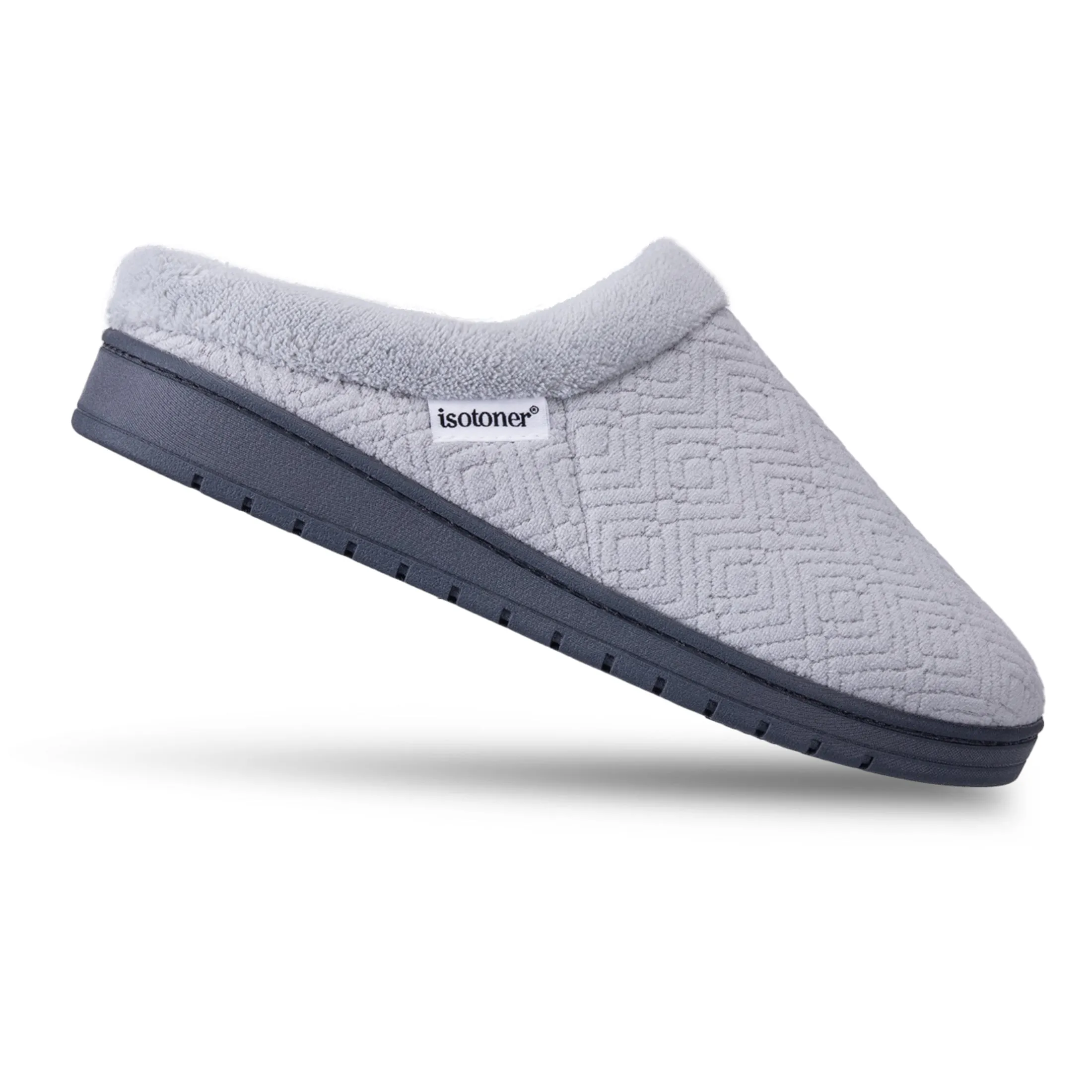 Women's Diamond Microterry Gemma Clog Slipper with Memory Foam