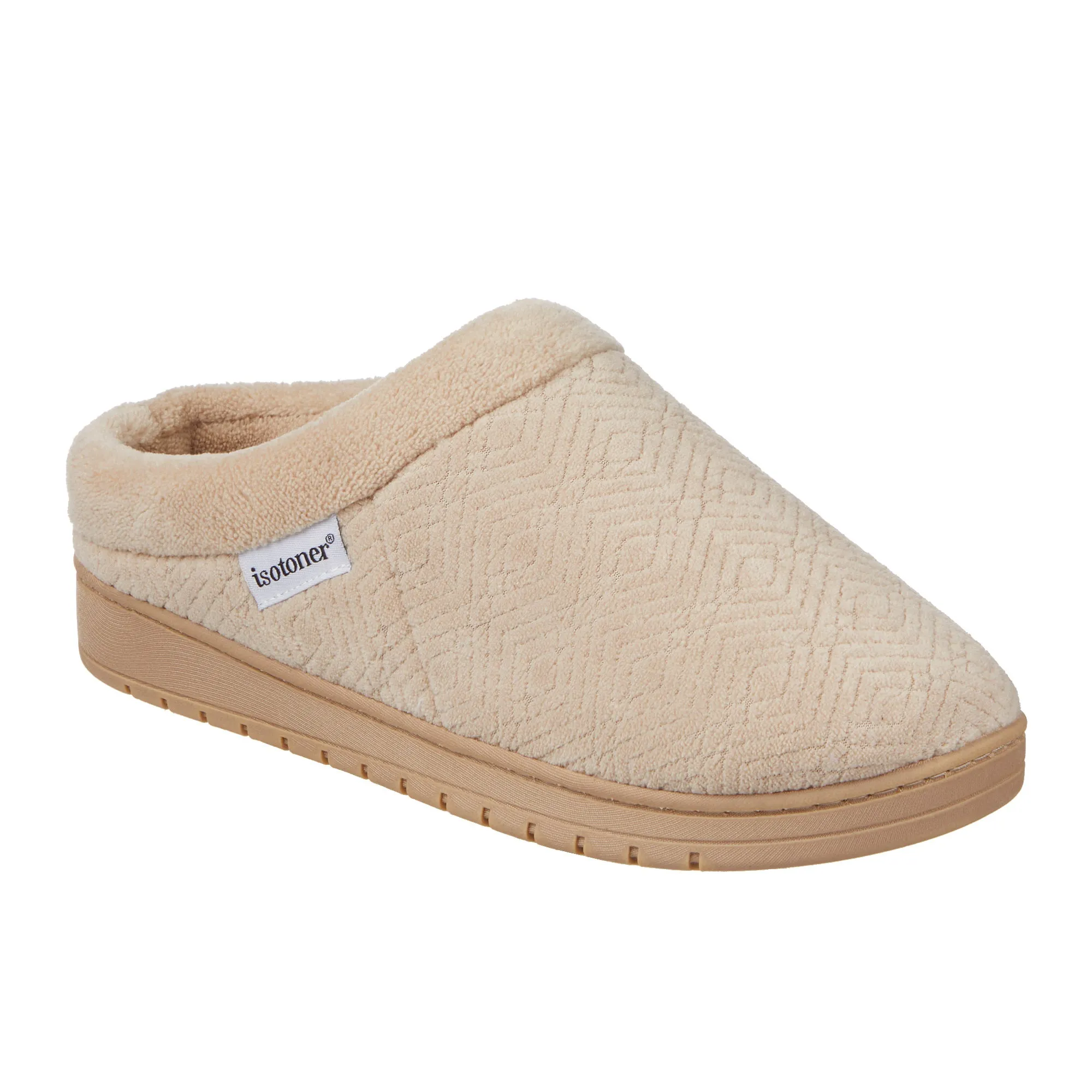 Women's Diamond Microterry Gemma Clog Slipper with Memory Foam