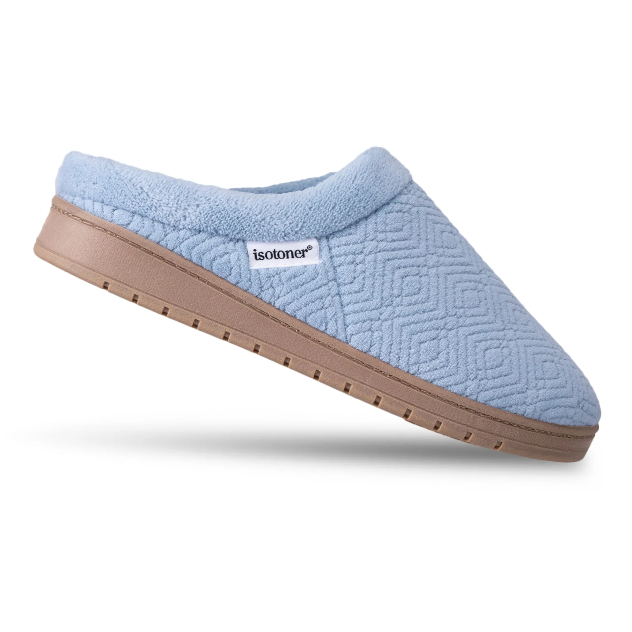 Women's Diamond Microterry Gemma Clog Slipper with Memory Foam