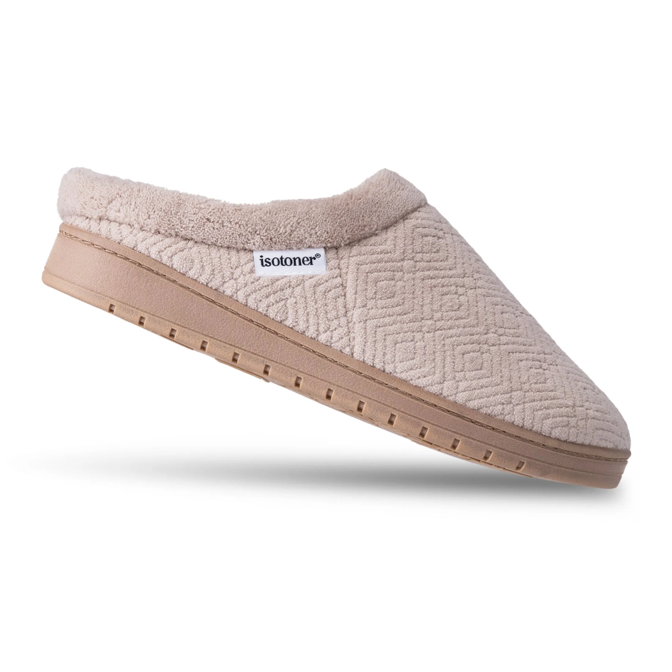 Women's Diamond Microterry Gemma Clog Slipper with Memory Foam