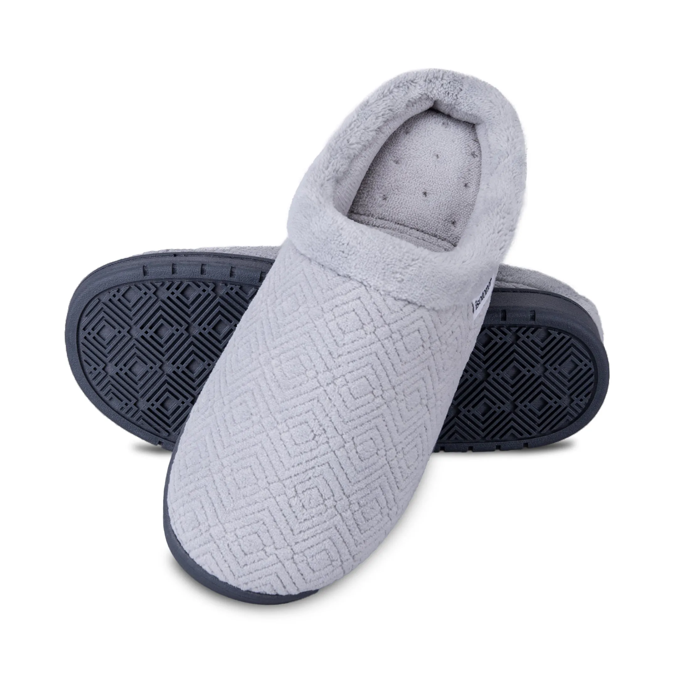 Women's Diamond Microterry Gemma Clog Slipper with Memory Foam