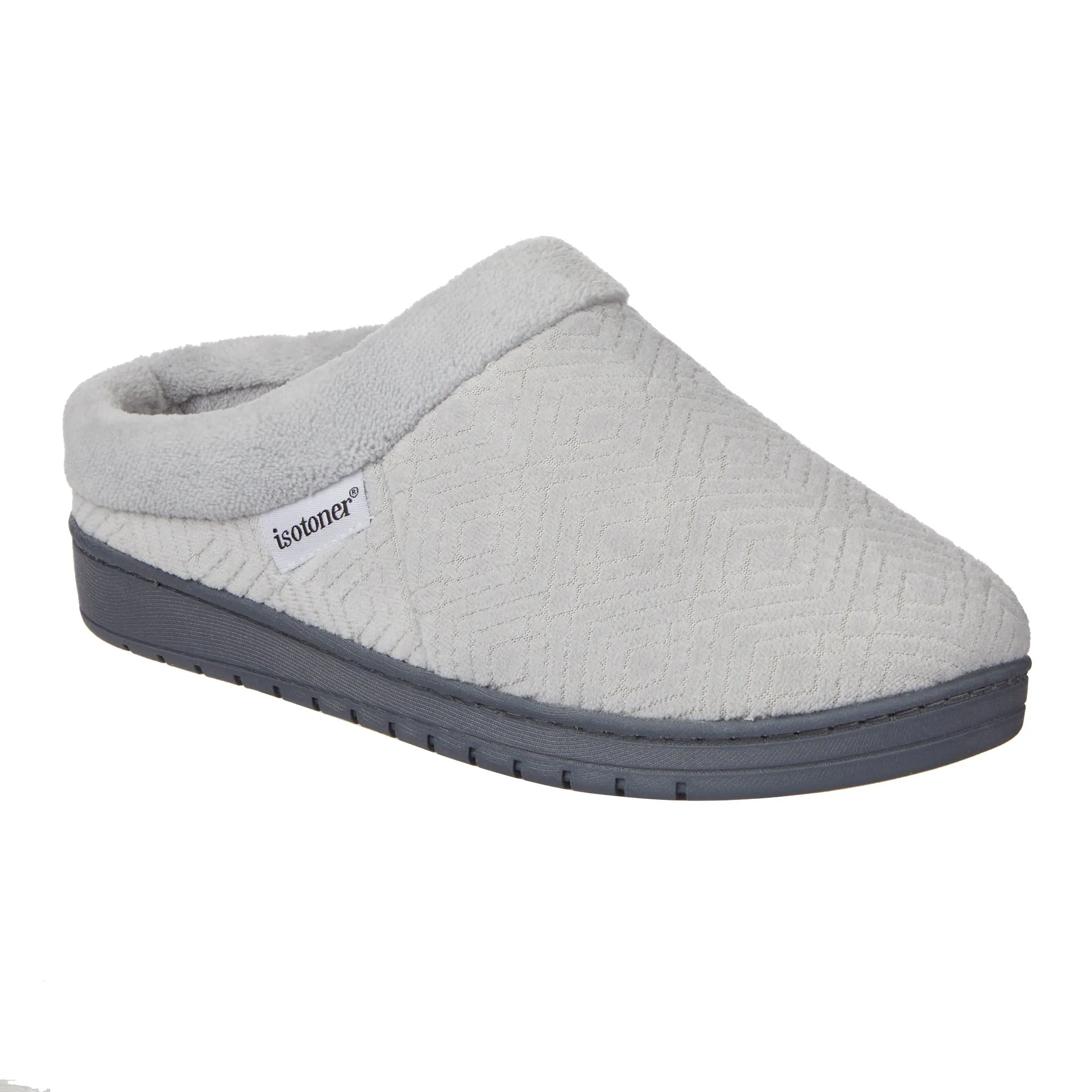 Women's Diamond Microterry Gemma Clog Slipper with Memory Foam